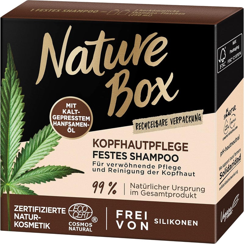 NATURE BOX Solid Shampoo Scalp Care Hemp 85 g