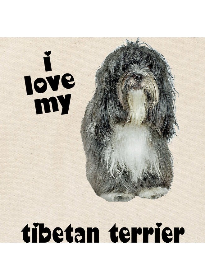 cafe press CafePress Tibetan Terrier Lover Tote Bag Natural Canvas Tote Bag, Reusable Shopping Bag - Image 4