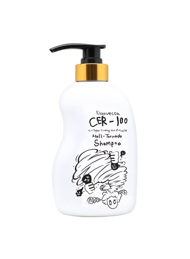 Elizavecca CER-100 Collagen Coating Hair A+ Muscle Hell Tornado Shampoo 500ml - Image 4