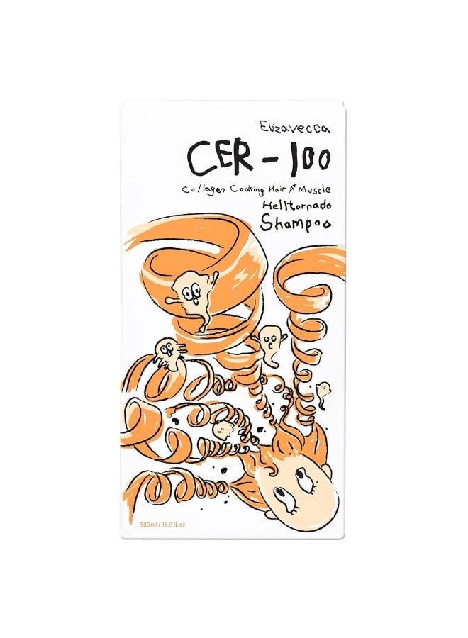 Elizavecca CER-100 Collagen Coating Hair A+ Muscle Hell Tornado Shampoo 500ml - Image 1