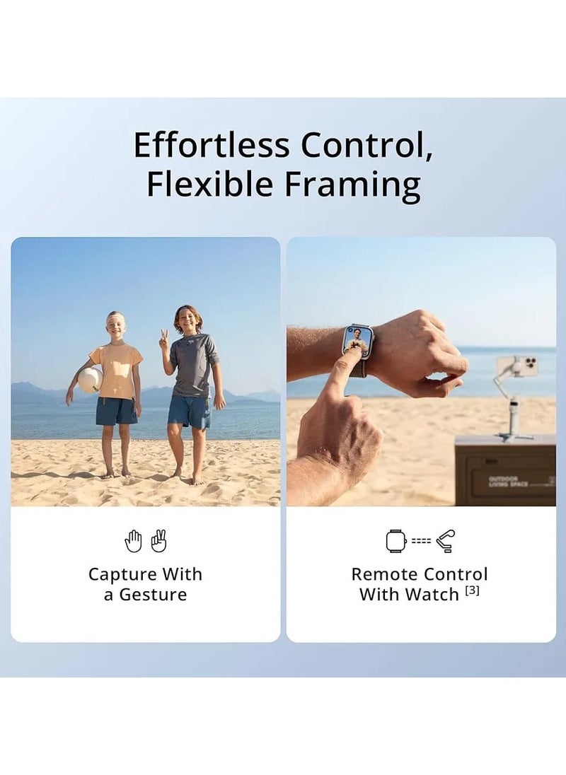 dji - "Capture Ultra-Stable, Professional-Quality Footage Anywhere with DJI Osmo Mobile 7 – Featuring 3-Axis Gimbal Stabilization, Built-in Tripod, and Seamless Gesture or Watch Control" - Image 1