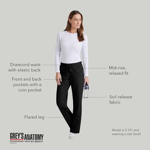 Barco Women's Junior-Fit Five-Pocket Drawstring Scrub Pant - Image 4