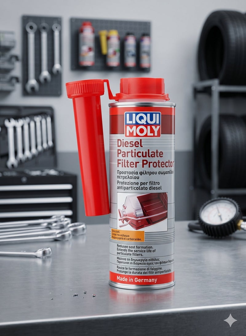LIQUI MOLY Diesel Particulate Filter Protector 250ml – Advanced Fuel Additive to Protect DPF, Reduce Soot Buildup & Improve Diesel Engine Performance - Image 1