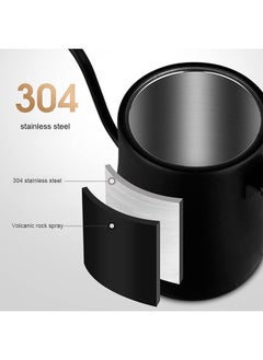 GT-Wheel Electric Gooseneck Pour Over Kettle for Coffee and Tea Pot Ultra Fast Boiling Stainless Steel Black  - Image 2