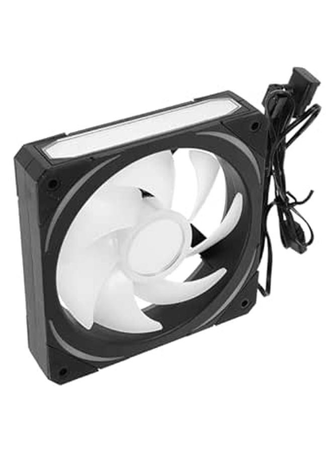 120mm Infinity Mirror ARGB PC Case Fan Black High Airflow Quiet Cooling Desktop Gaming - Image 1