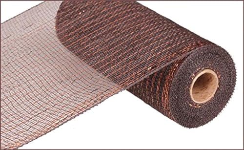 Craig Bachman Deco Poly Metallic Mesh, Chocolate Brown with Copper Foil, 10 Inches x 10 Yards - Image 3