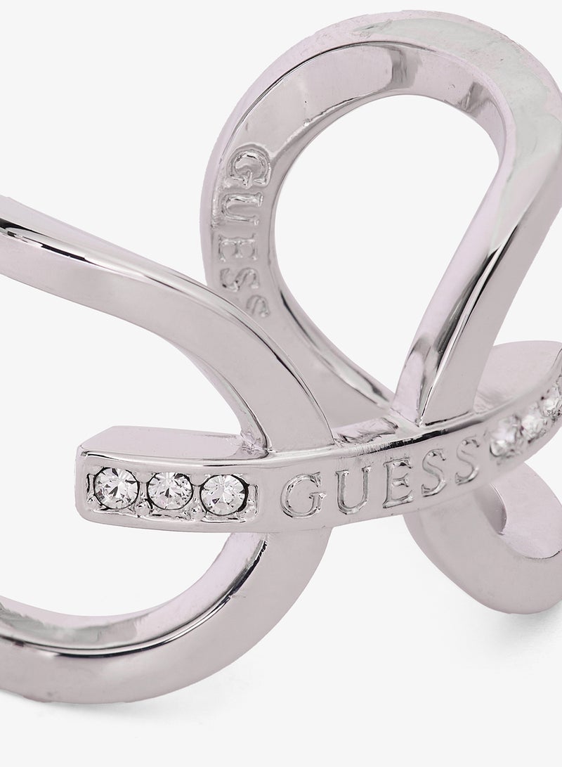 GUESS Circle & Bar Bow Ring - Image 4