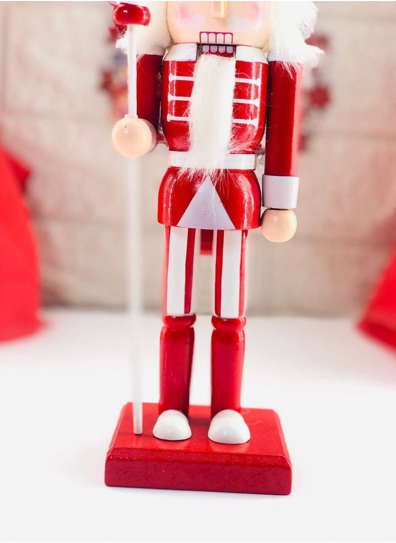 Nutcracker Christmas Kings Colorful Wood Soldier Size:26cm