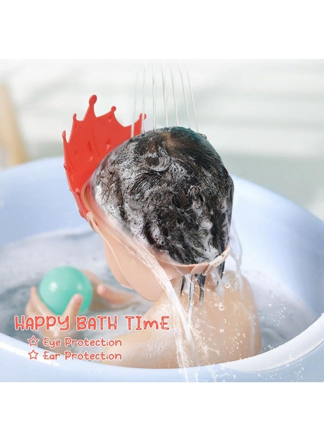 EWINEVER 2PCS Baby Shower Cap for Kids, Adjustable Baby Hair Washing Shield Toddler Visor Hat for Eyes and Ears Protection Shampoo Cap for 0-9 Years Old Children - Image 3