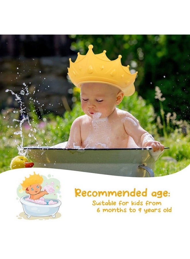 EWINEVER 2PCS Baby Shower Cap for Kids, Adjustable Baby Hair Washing Shield Toddler Visor Hat for Eyes and Ears Protection Shampoo Cap for 0-9 Years Old Children - Image 4