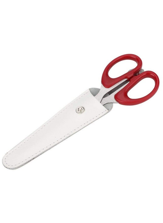 Rotekt1740 Salon Hair Scissor Bag, Scissors Safety Sheath Bag, Professional PU Leather Scissors Bag Portable Scissors Storage Holder, Holster Organizer Hairdressers Tools(White) - Image 1
