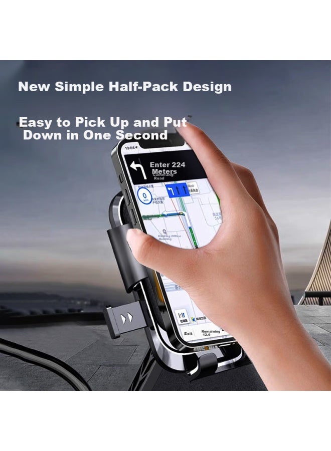 Bzbc Electric Bike Phone Holder Motorcycle Takeaway Rider Express Phone Mount Pedal Electric Vehicle Navigation Bracket Riding Gear Universal - Image 4