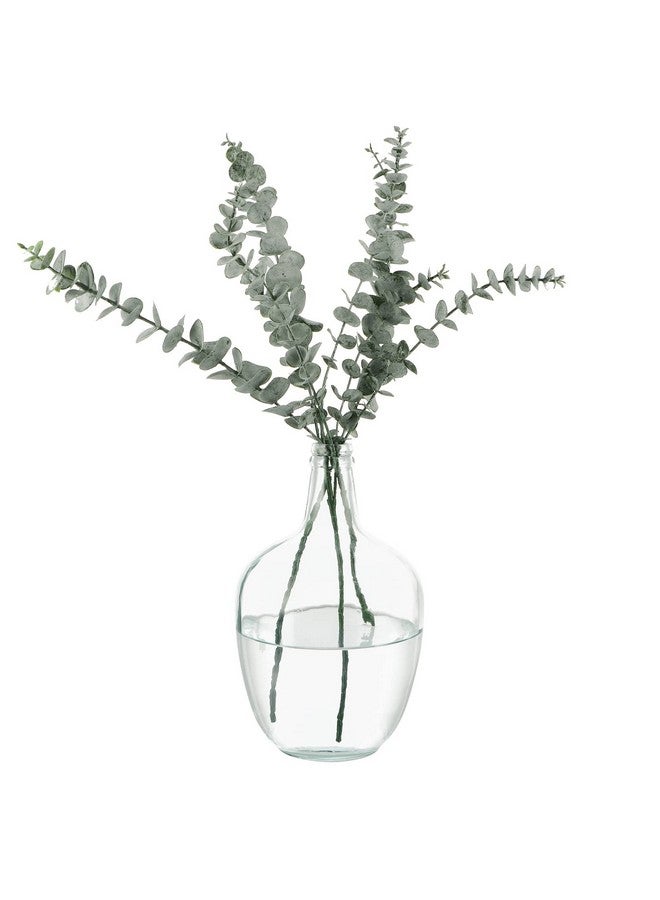 MDLUU Glass Jug Vase 10" Tall, Clear Flower Vase, Decorative Bottle Vase For Dining Room, Bedroom, Bathroom, Mantel - Image 2