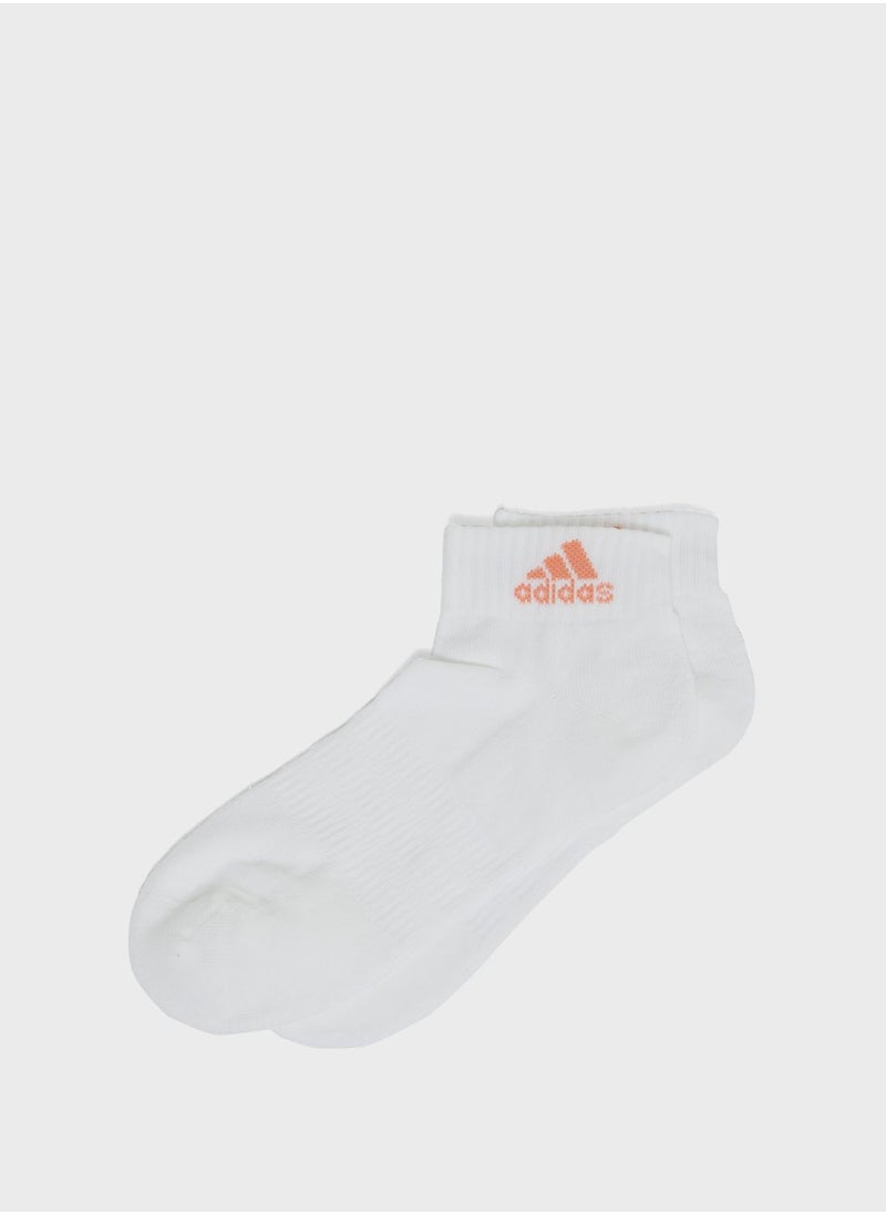 Adidas - 3 Pack Cushioned Sportswear Ankle Socks - Image 1