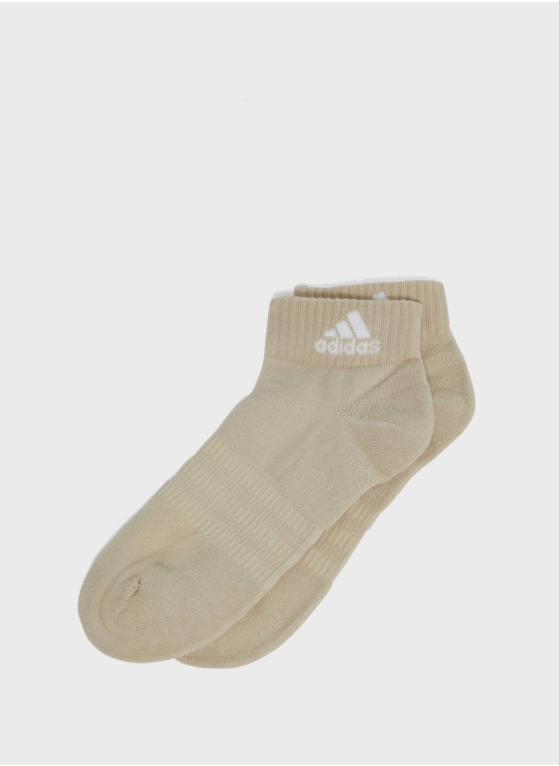 Adidas - 3 Pack Cushioned Sportswear Ankle Socks - Image 1