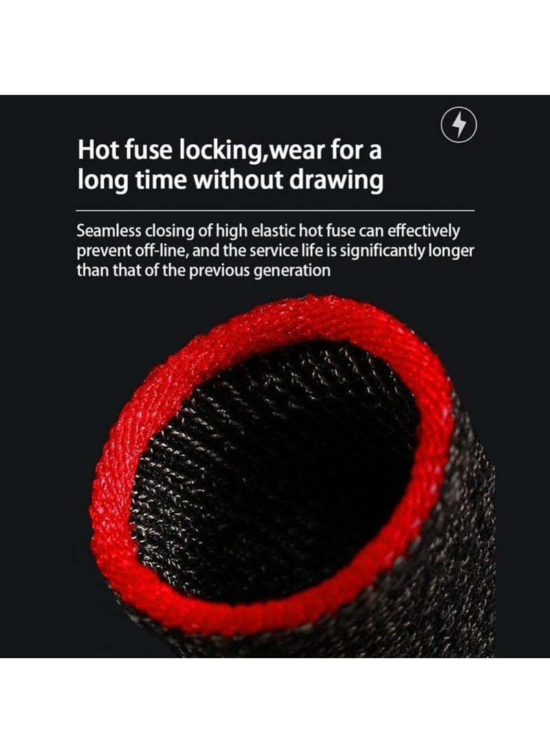 2 Pairs Gaming Finger Sleeves with Box, High-Sensitive Anti-Sweat Breathable Seamless Finger Sleeve