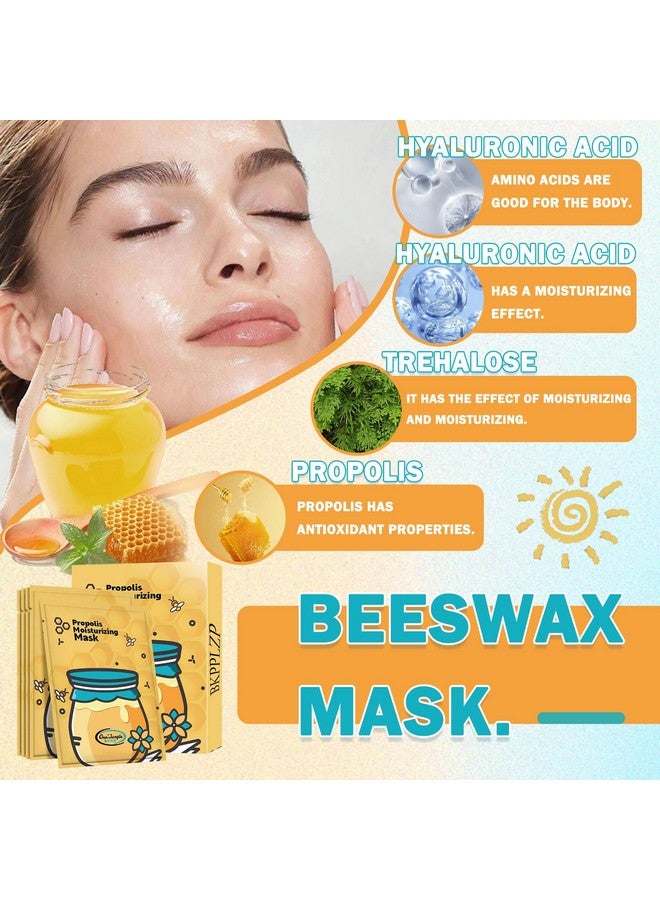 BKPPLZP Sheet Face Mask Setmoisturizing Face Mask Skin Carebrightening & Firming Sheet Maskshydrating Daily Facial Propolis Mask Set For Women10 Pack - Image 3