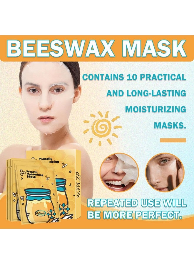 BKPPLZP Sheet Face Mask Setmoisturizing Face Mask Skin Carebrightening & Firming Sheet Maskshydrating Daily Facial Propolis Mask Set For Women10 Pack - Image 2