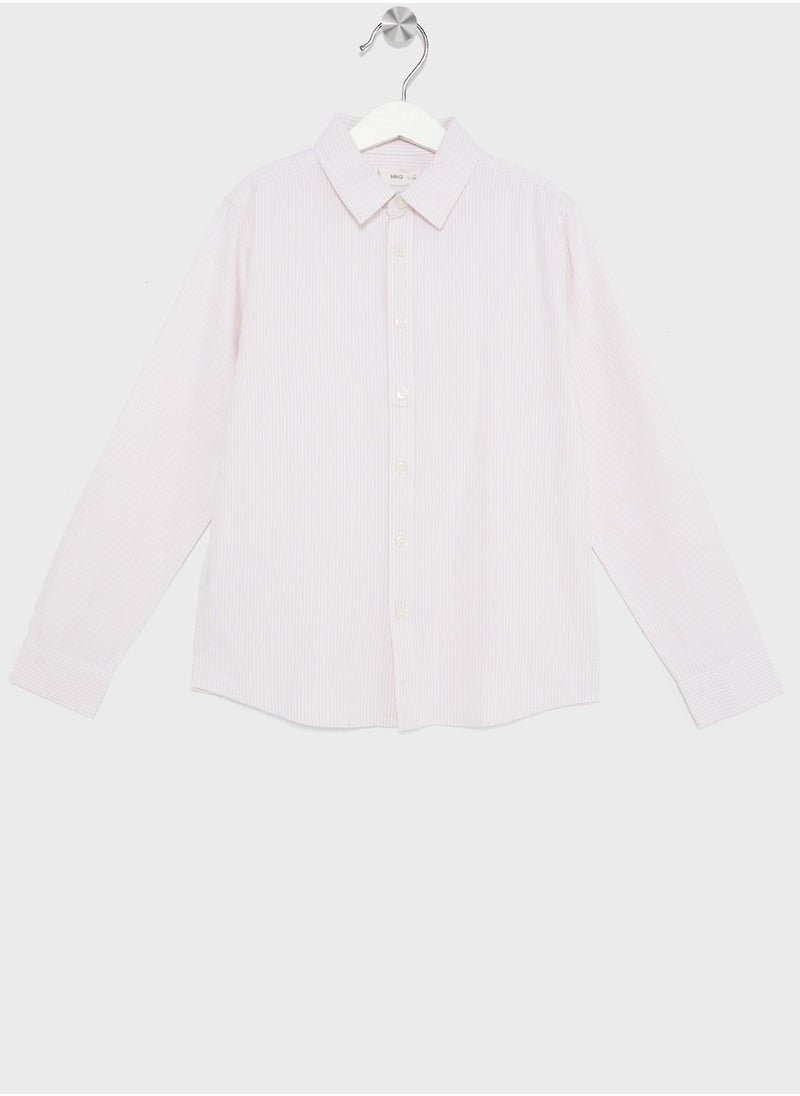 MANGO - Kids Striped Shirt - Image 1