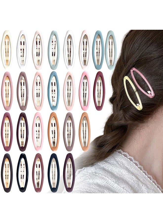 mythos 26 Pcs Metal ellipse Hair Clips No Slip Hair Clips for Women & Girls,Strong Hold Matte Hair Clips for Thick Hair & Thin Hair,Hair Barrettes for Women.Metal ellipse Hair Clips Accessories - Image 1