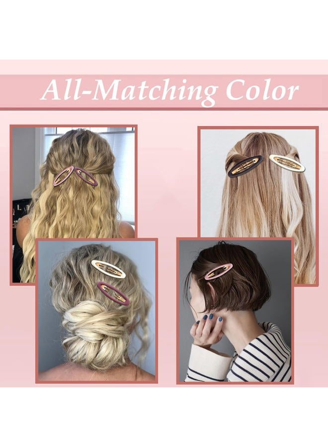 mythos 26 Pcs Metal ellipse Hair Clips No Slip Hair Clips for Women & Girls,Strong Hold Matte Hair Clips for Thick Hair & Thin Hair,Hair Barrettes for Women.Metal ellipse Hair Clips Accessories - Image 5