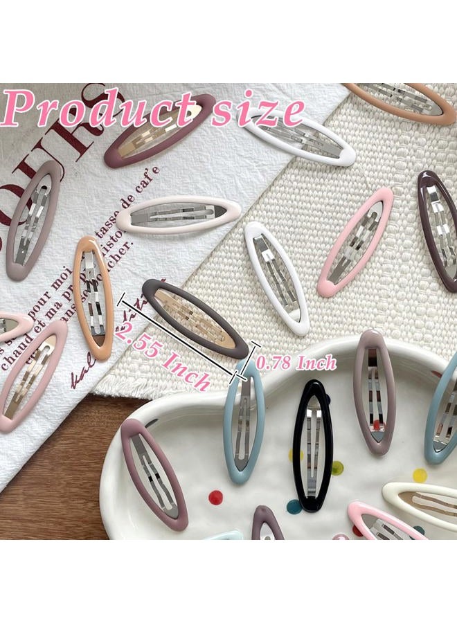 mythos 26 Pcs Metal ellipse Hair Clips No Slip Hair Clips for Women & Girls,Strong Hold Matte Hair Clips for Thick Hair & Thin Hair,Hair Barrettes for Women.Metal ellipse Hair Clips Accessories - Image 2