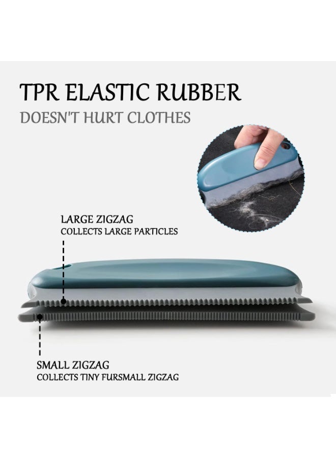 SUNSAR 2 Pcs Pet Hair Carpet Scraper Brush Tool, Reusable Scraper Removal Tool, Portable Cat & Dog Fluff Remover, Non-damaging Pet Hair Remover for Furniture, Cars, Sofas, Pet Beds, Clothes, Blankets, etc - Image 4