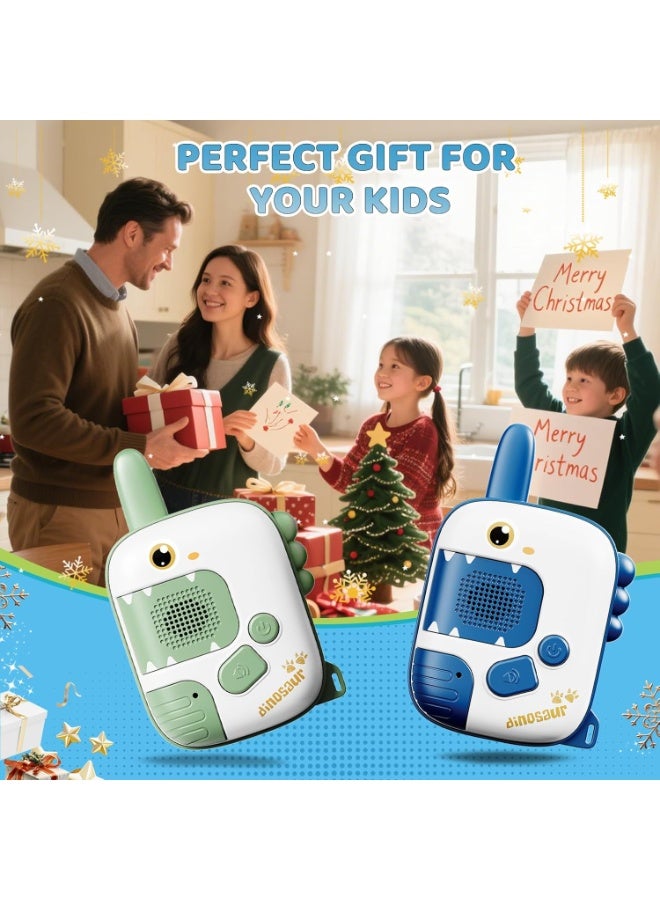 Loxira Dinosaur Adventure Toy Phones for Kids, 2 Pack Learning & Role Play Toys for Boys and Girls Ages 3-8 | Fun Interactive Dino Toys with Lights & Sounds | Perfect Birthday and Christmas Gifts (Blue/Green) - Image 1