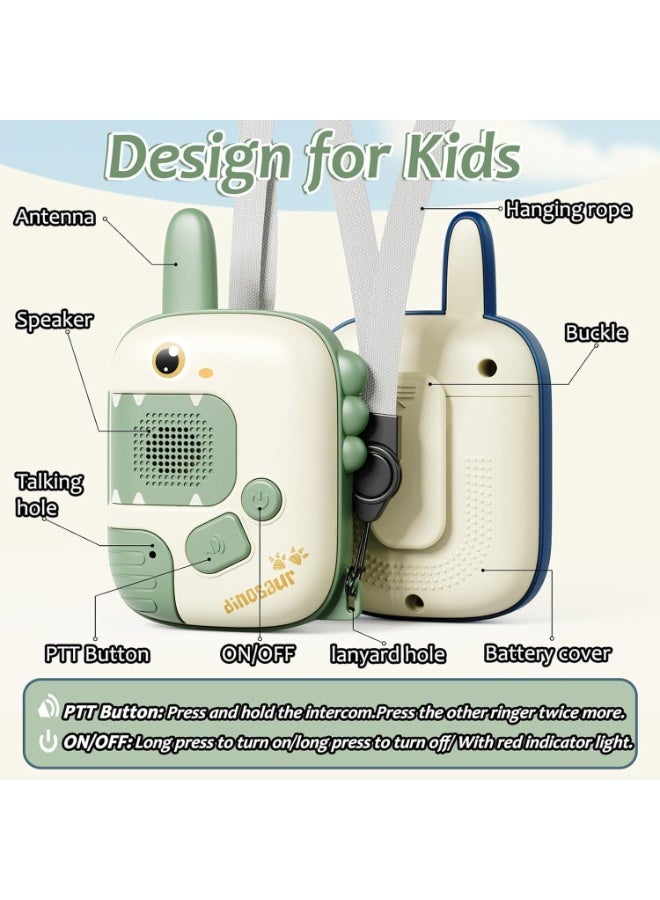 Loxira Dinosaur Adventure Toy Phones for Kids, 2 Pack Learning & Role Play Toys for Boys and Girls Ages 3-8 | Fun Interactive Dino Toys with Lights & Sounds | Perfect Birthday and Christmas Gifts (Blue/Green) - Image 2