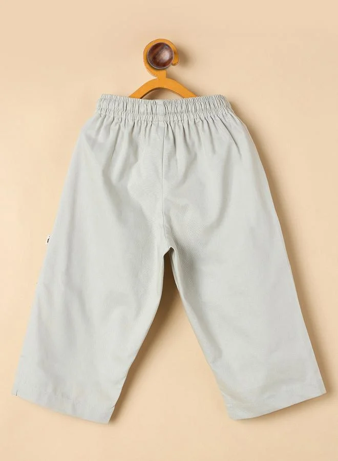 ستايلو بج Grey Relaxed Fit Drawstring Trousers
