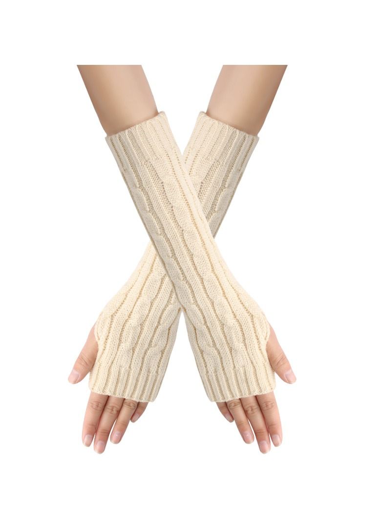 Fingerless Cotton Polyester Gloves Sleeves
