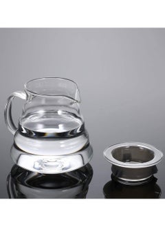1Chase Borosilicate Heat Resistant Glass Coffee Server Pot For Pour Over Coffee Maker, Hand Drip Coffee Jug Decanter, Clear, 600ML  - Image 5