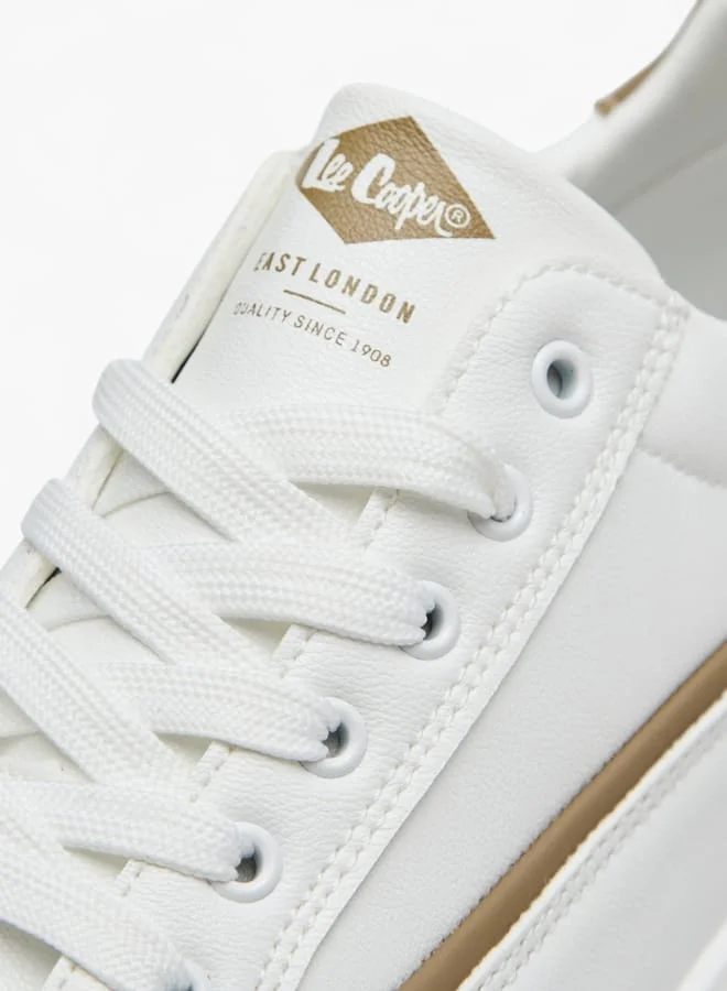 Lee Cooper Men's Panelled Sneakers with Lace-Up Closure