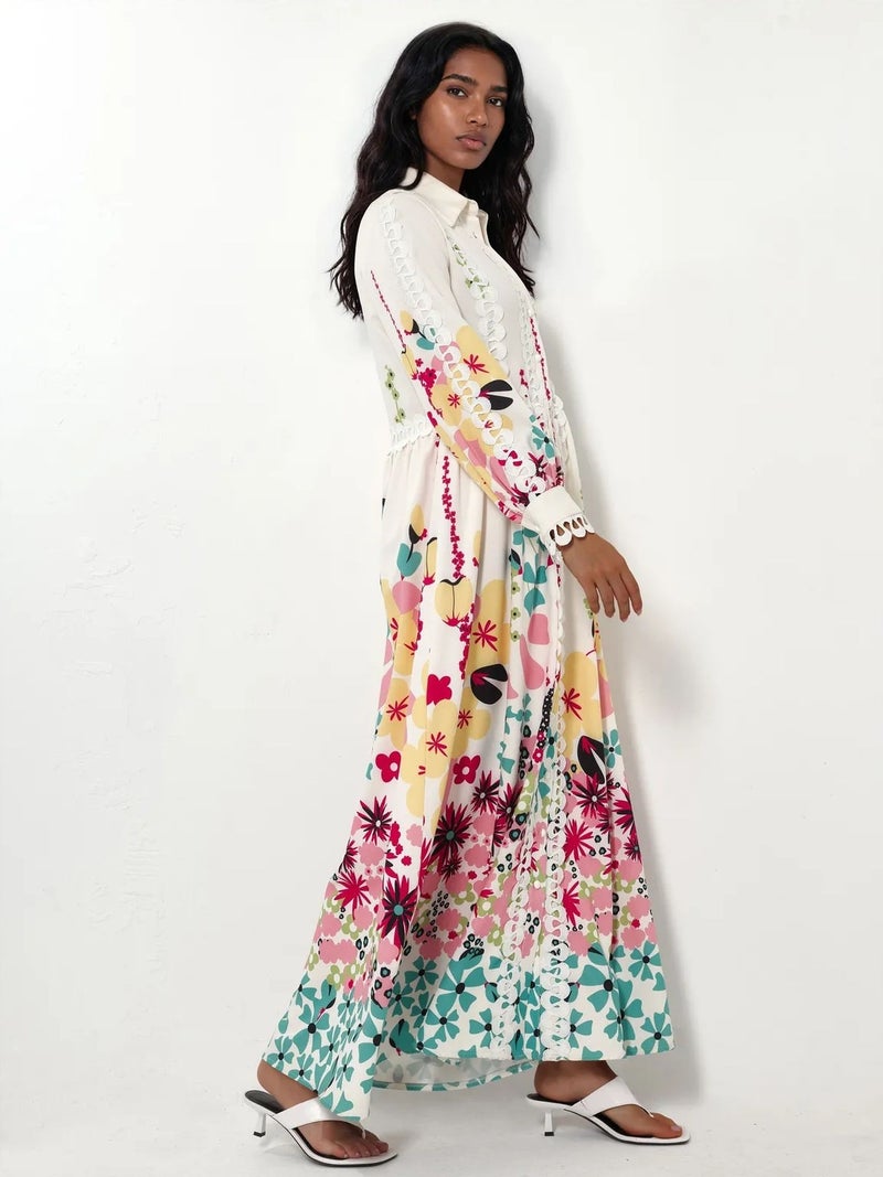 Jennyfer Floral A-line Maxi Dress - Image 3