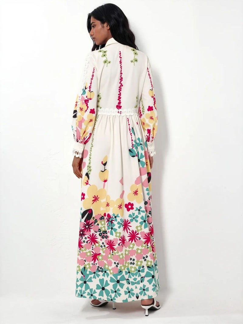 Jennyfer Floral A-line Maxi Dress - Image 4