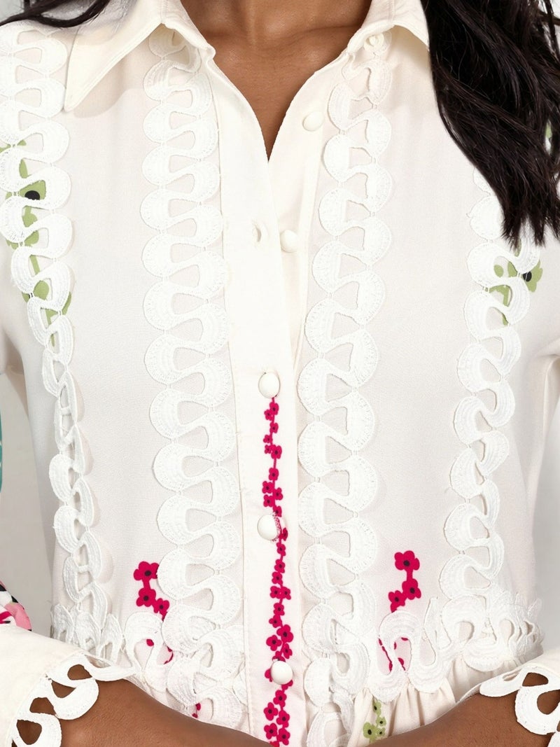 Jennyfer Floral A-line Maxi Dress - Image 5