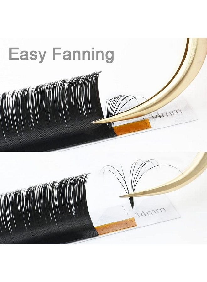 NAGARAKU Easy Fan Eyelash Extensions Volume Lash 0.07 C Curl 14Mm Rapid Blooming Faux Mink Cluster For Beginners Soft Professional Lash Supplies - Image 3