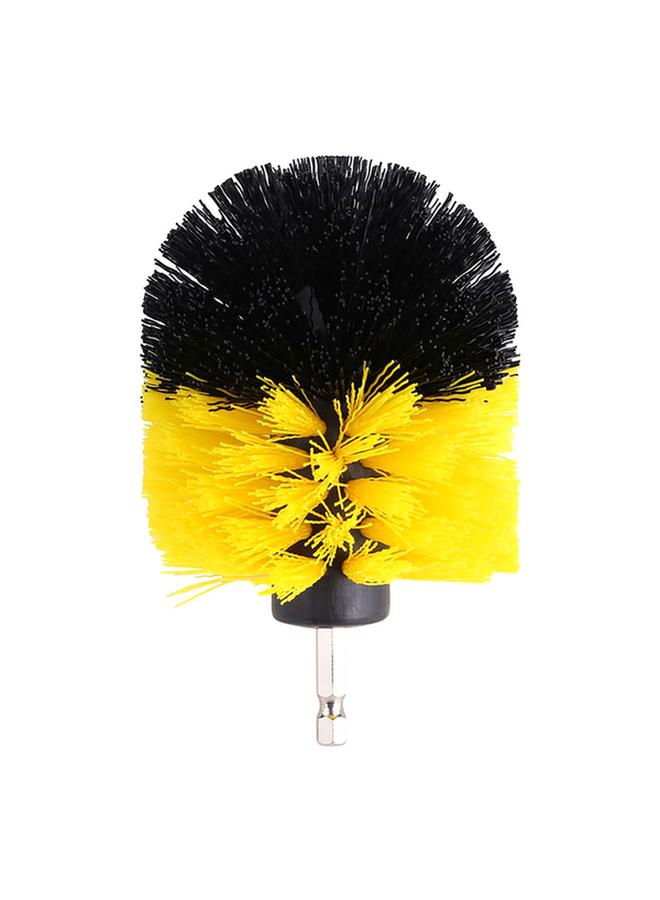 Tactix Mini Drill Brush Yellow and Black 63mm - Image 1