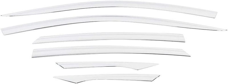 woobles Window Visor Guard, Car Shield Deflectors Electroplated Window Vent Visor Rain Sun Guard Refitting 6Pcs/Set Fit for Civic 2016-2020 - Image 1