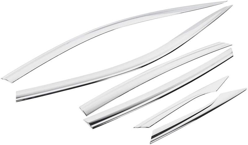 woobles Window Visor Guard, Car Shield Deflectors Electroplated Window Vent Visor Rain Sun Guard Refitting 6Pcs/Set Fit for Civic 2016-2020 - Image 2