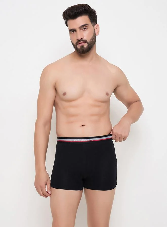 John Players John Player Pack of 2 - Solid Trunks with Elastic Waistband