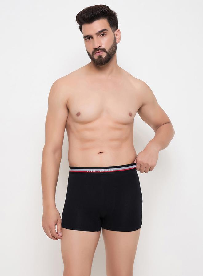 John Players John Player Pack of 2 - Solid Trunks with Elastic Waistband - Image 1
