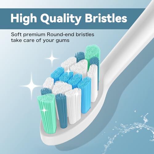 ELFIN Replacement Toothbrush Heads Compatible with Philips Sonicare Electric Toothbrushes, 16 Pack, Snap-on System, Soft Dupont Bristles with Protective Cover - Image 5