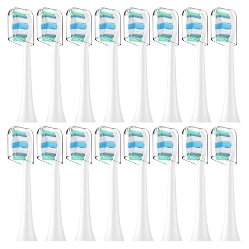 ELFIN Replacement Toothbrush Heads Compatible with Philips Sonicare Electric Toothbrushes, 16 Pack, Snap-on System, Soft Dupont Bristles with Protective Cover - Image 1