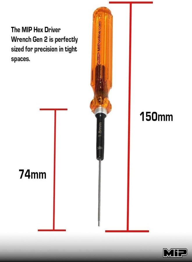 MIP Metric 3 Pack Set 1.5mm 2mm 7mm Hex and Nut Driver Tool Miniature Screwdriver For RC 9620 - Image 3
