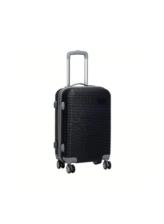 20-Inch Lightweight Trolley Travel Bag – Spinner Suitcase – Black  - Image 3