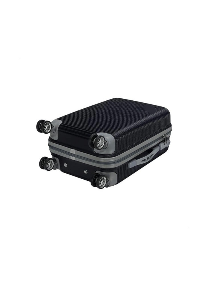20-Inch Lightweight Trolley Travel Bag – Spinner Suitcase – Black  - Image 2