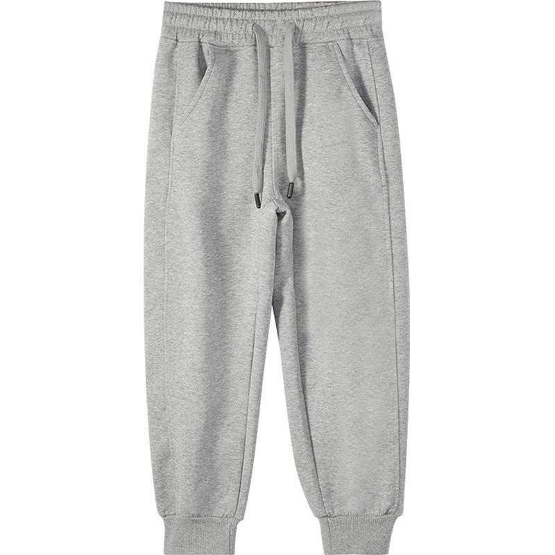 Boys And Girls Winter Fleece Pants Children'S Cotton Sweatpants Fleece Thick Hoodie Pants Set - Image 4