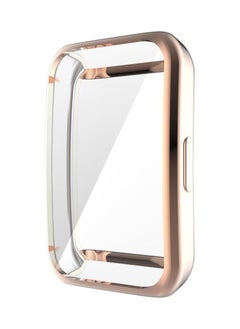 Generic Compatible with Huawei Band 8 / Honor Band 8 Case with Glass Screen Protector, 9H Scratch Resistant Hard PC Protective Cover (Rose Gold)  - Image 2