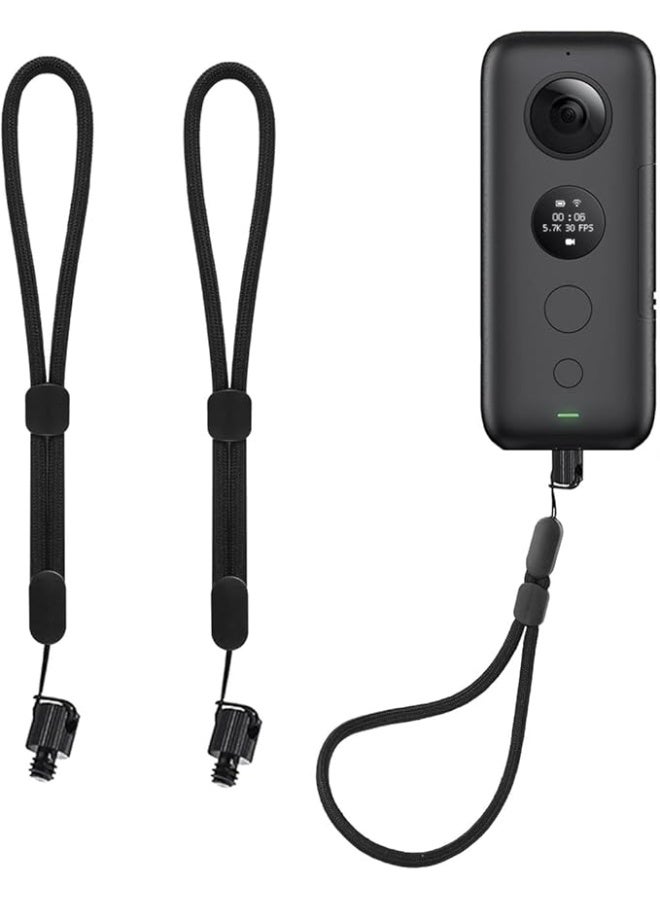 eWINNER حزام معصم من قطعتين لكاميرا انستا 360 اكس 4 ون اكس 3/اكس 2/اكس جو 2 وجو 3 وون ار اس وون ار اس وون ار / حبل معصم خفيف الوزن مضاد للضياع 1/4 موصل برغي من ملحقات الكاميرا الرياضية - Image 1
